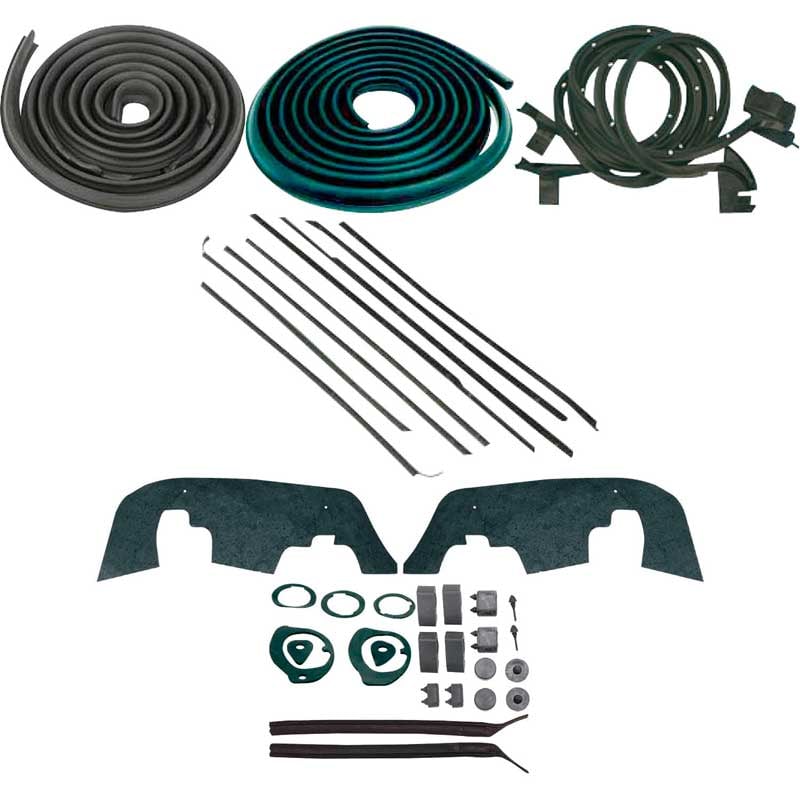 KIT_WK224 1967-68 Impala 2 Door Fastback Weatherstrip Set