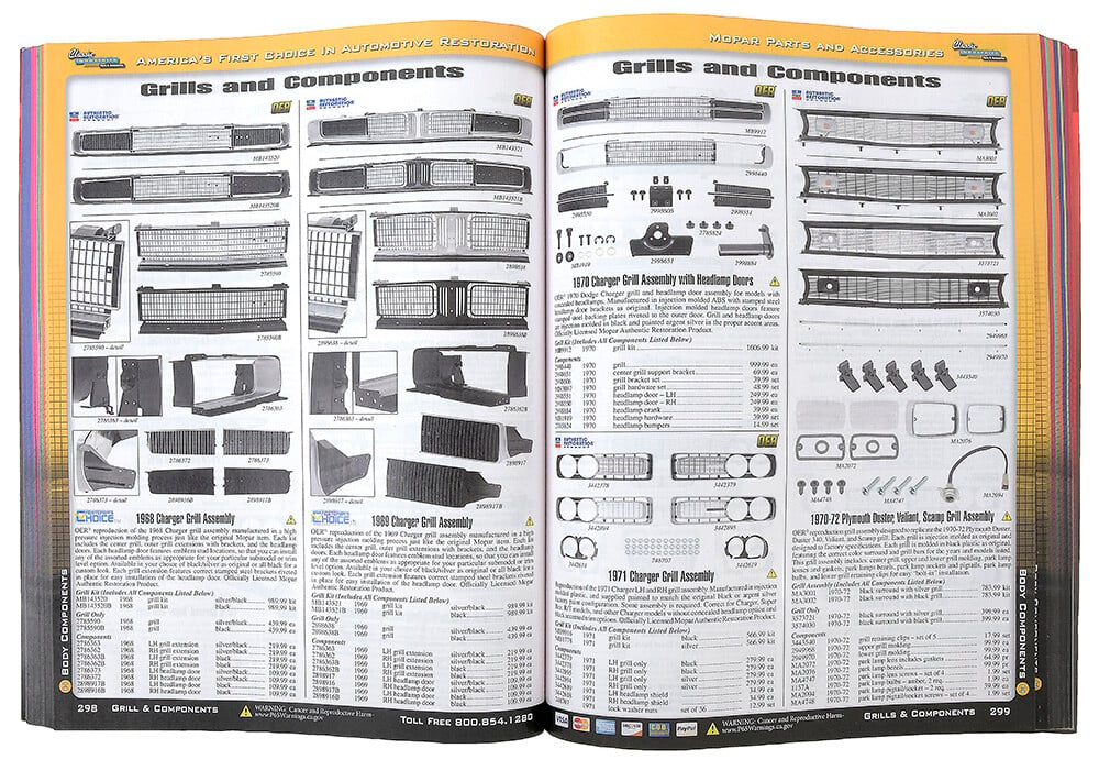 MOPAR catalog copy