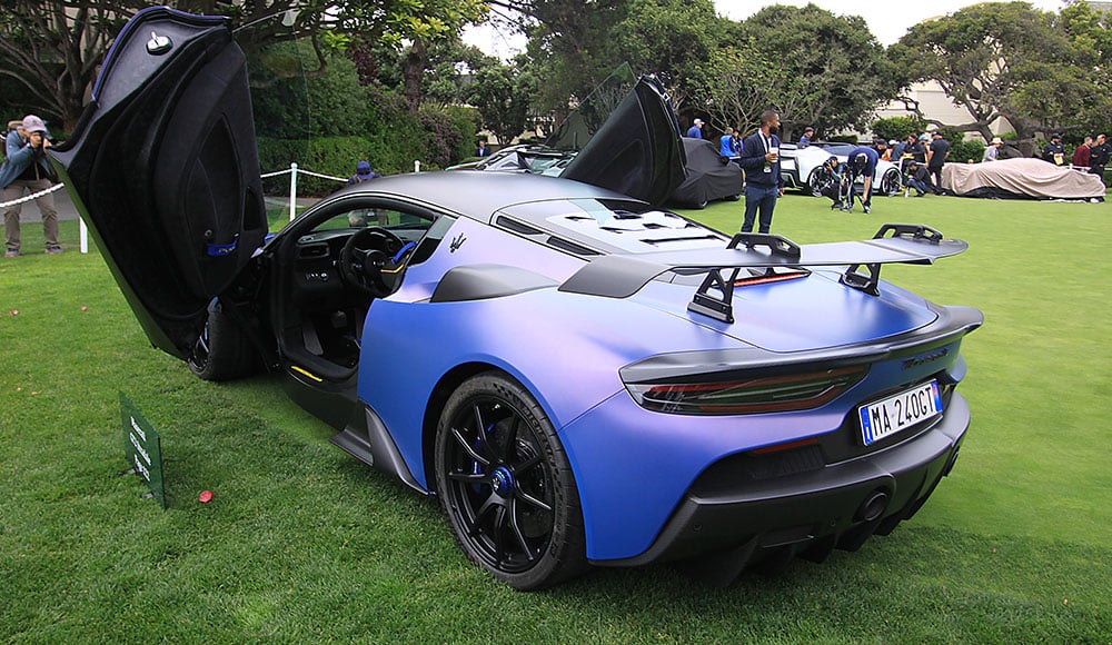 Maserati purple rear