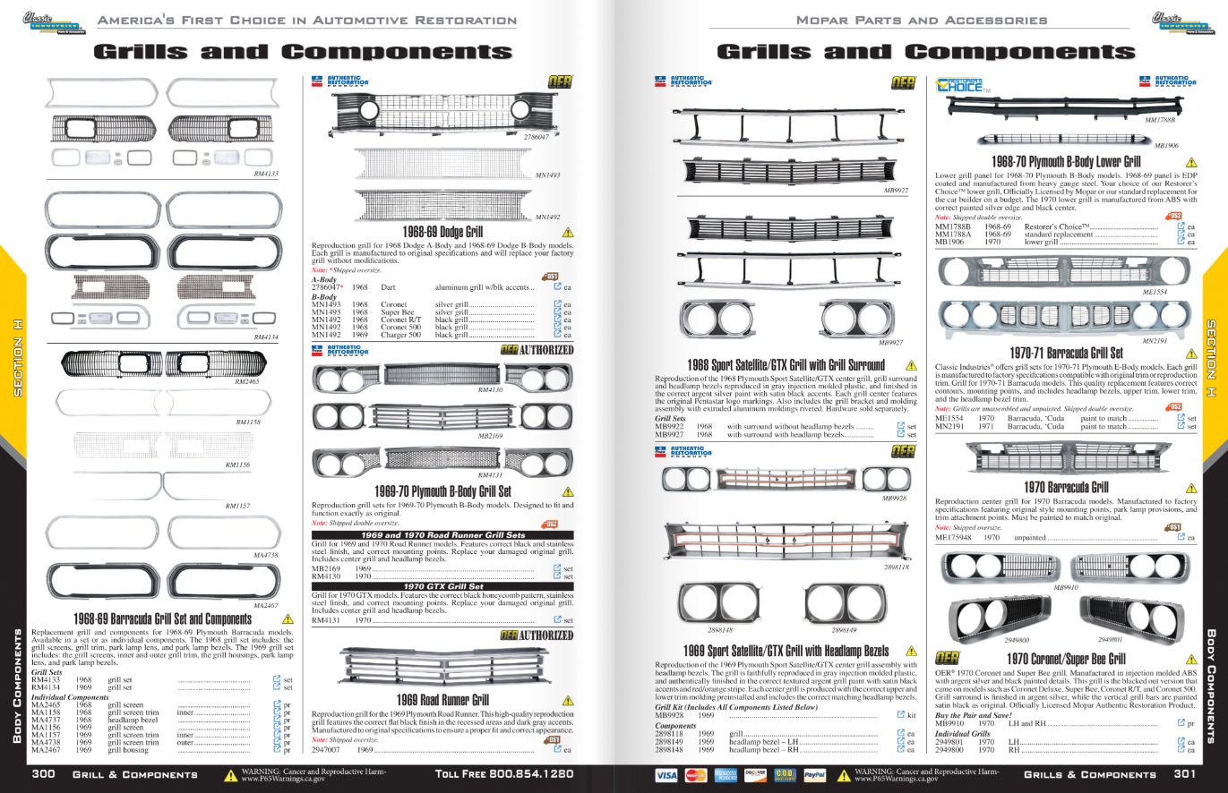 Mopar grills and components pp 300-301 copy
