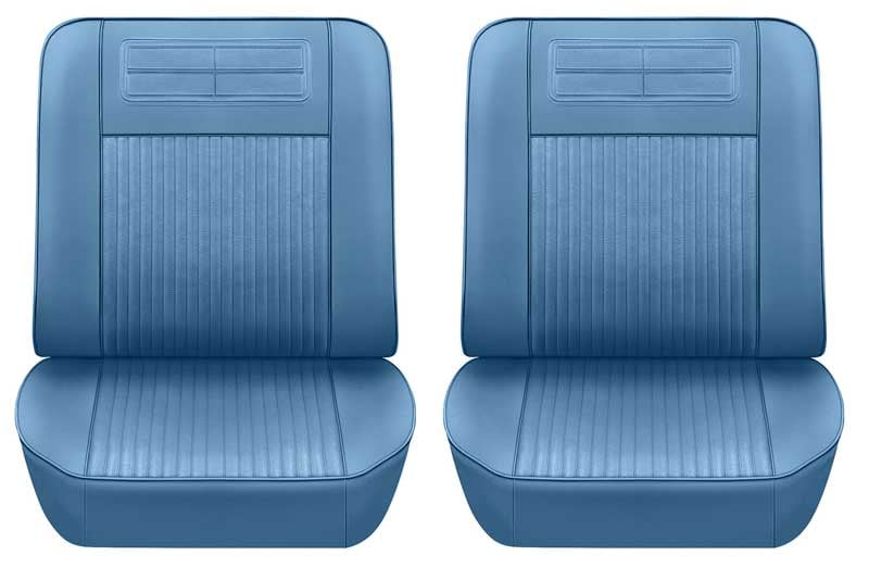 NF63103 PUI 1962-64 Chevy II Nova SS; Front Bucket Seat Upholstery; Seville Grain Vinyl; Light Blue 