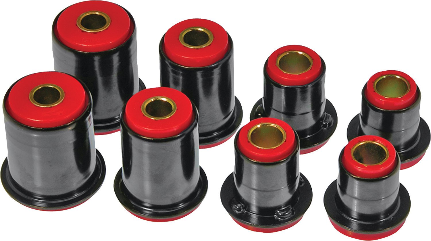 PE7214R Prothane 1974-79 GM - Red Polyurethane Front UpperLower Control Arm Bushing Set (1.625 Lower)