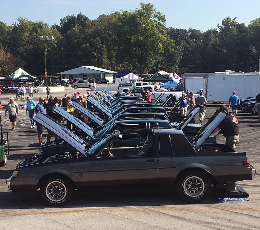 Two tone gray Buick T Type at show copy