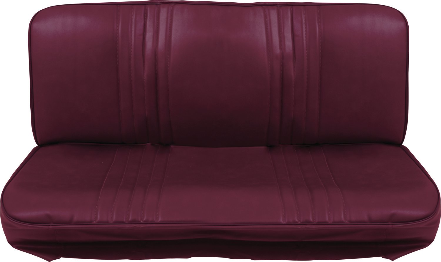 W1025500215_Acme Auto Headlining 1955-59 GM Truck - Pleated Vinyl Bench Seat Upholstery Set - Maroon