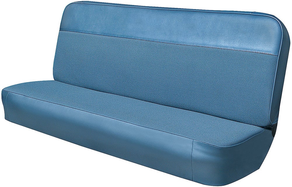 W1026000308_Acme 1960-66 GM Pickup - Vinyl Cloth Bench Seat Upholstery Set - Medium Blue Vinyl OuterCloth Insert copy