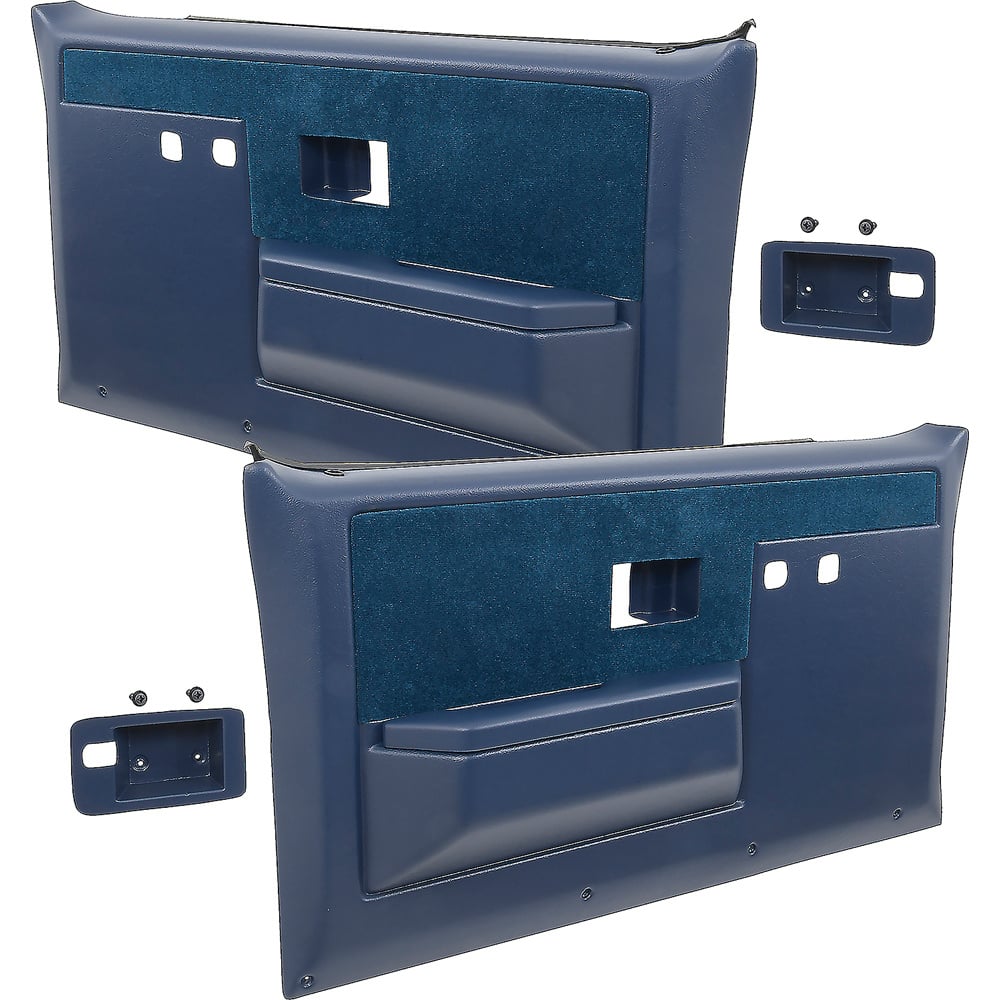 W8110112_1981-91 Chevrolet GMC Truck ABS Door Panels With Power Windows And Locks Dark Blue