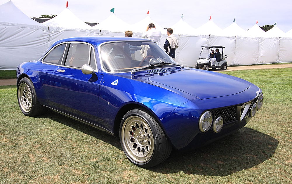 blue Alfa coupe