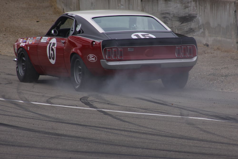 disabled Mustang red black rear cork RF copy