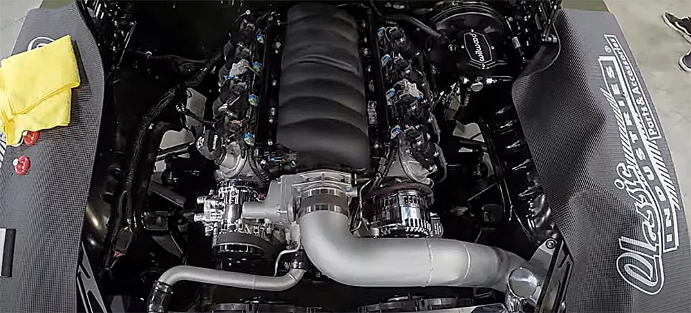 engine installed copy in 1969 Camaro